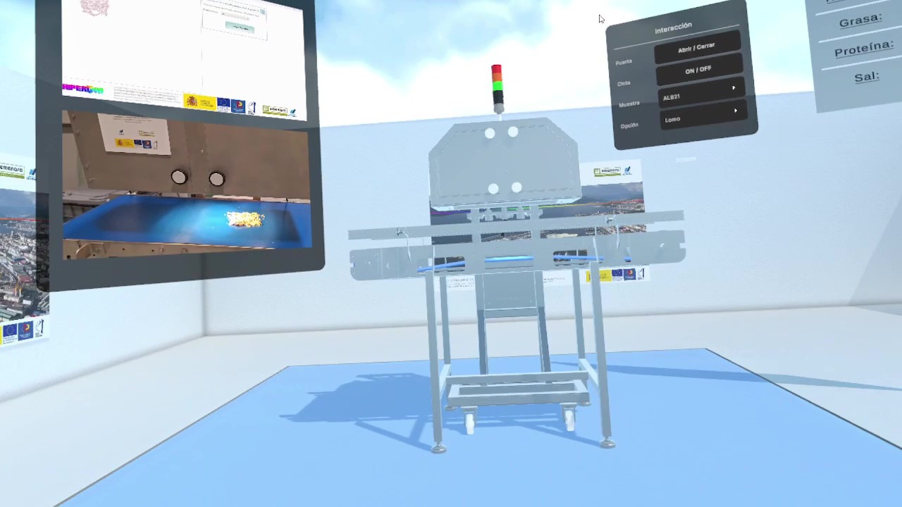 Entorno 3D de HIPERQVO en Realidad Virtual